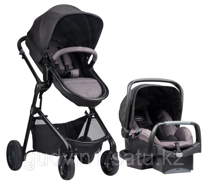 Коляска-трансформер 2в1 Evenflo Travel System Pivot Casual Gray G0179-EFBK