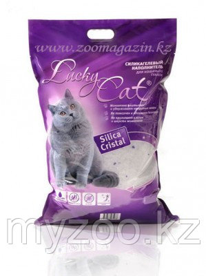 Lucky Cat, Лаки Кэт силикагелевый наполнитель, 7,6л. 3,4кг. без аромата
