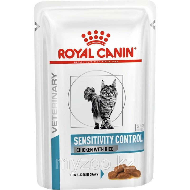 Влажный корм для кошек с аллергией Royal Canin SENSITIVITY CHICKEN CAT POUCH 1*85 g.