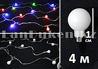 Жаңа жылдық электр гирляндасы "Шарлар" 4м 3 түсті