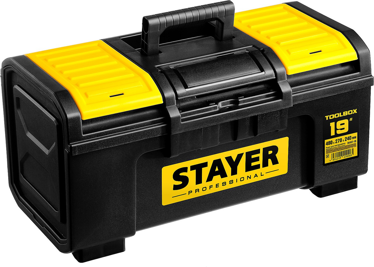 Ящик для инструмента "TOOLBOX-19" пластиковый, STAYER Professional (38167-19) - фото 2 - id-p55646033