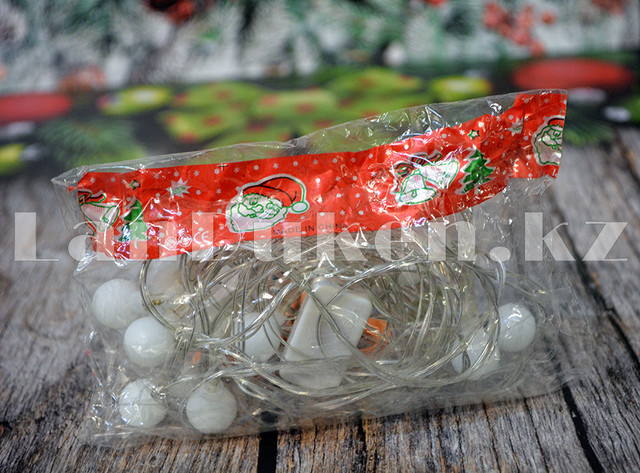 Гирлянда новогодняя электрическая "Шарики" 4м 3 цвета