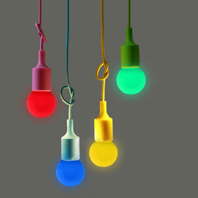 E27 Светодиодные лампы 1w матовый светодиодный шар Разноцветный 220 В -1шт - фото 9 - id-p70144915