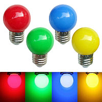 E27 Светодиодные лампы 1w матовый светодиодный шар Разноцветный 220 В -1шт