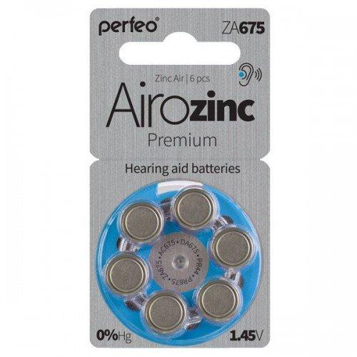 Батарейки для слух.аппаратов A675 Zinc-Air PERFEO Airozinc ZA675 BL6 - фото 1 - id-p70145276