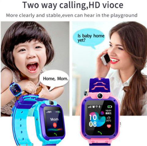 Умные часы детские водонепроницаемые с трекером, камерой и сенсорным экраном Smart Watch Q528 (Аквамарин) - фото 4 - id-p70147218