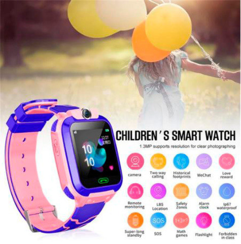 Умные часы детские водонепроницаемые с трекером, камерой и сенсорным экраном Smart Watch Q528 (Голубой) - фото 4 - id-p70147219