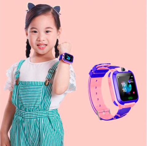 Умные часы детские водонепроницаемые с трекером, камерой и сенсорным экраном Smart Watch Q528 (Голубой) - фото 8 - id-p70147219