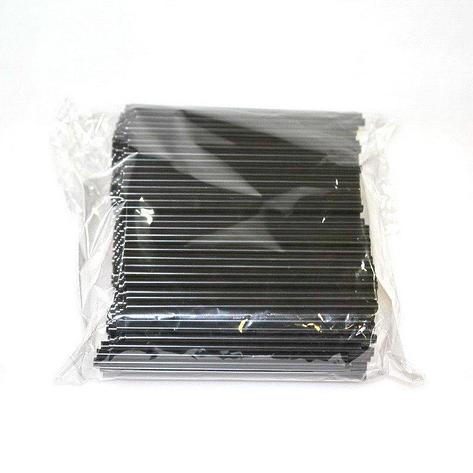 Трубочки д/коктейля в инд.упаковке, d 5мм, 210мм,  черные, прямые, ПП, 700 шт, фото 2