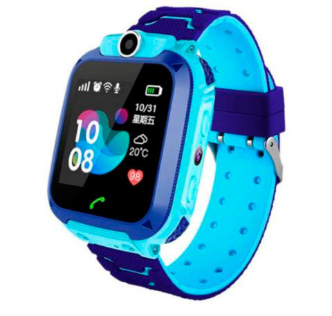 Умные часы детские водонепроницаемые с трекером, камерой и сенсорным экраном Smart Watch Q528 (Голубой) - фото 1 - id-p70146100