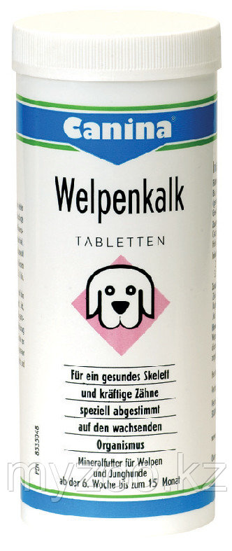 CANINA Welpenkalk, Канина Вельпенкальк, таблетки, уп. 150g (150 табл)