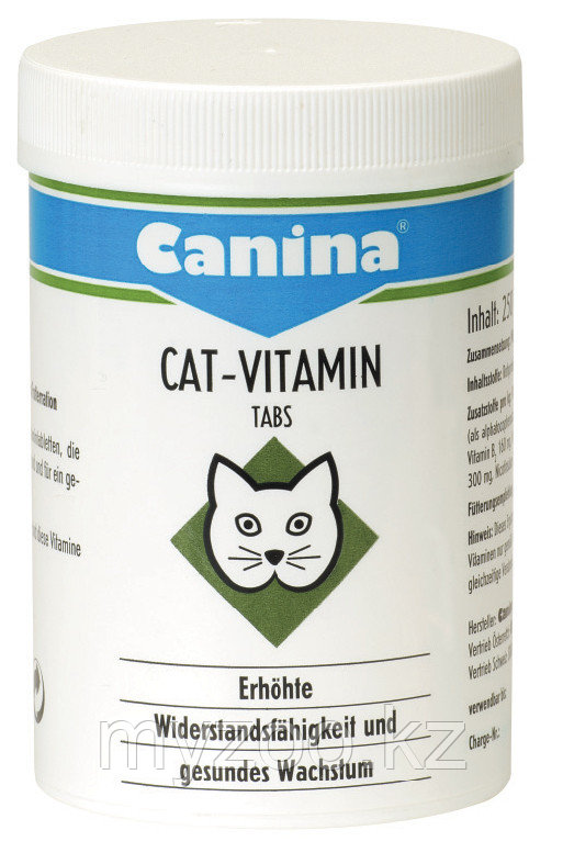 CANINA Cat-Vitamin Tabs, Канина Кат Витамин Табс, витаминный комплекс, уп. 50 гр, (100 tb)