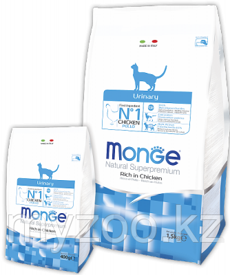 Monge Urinary Cat, Монже сухой корм для профилактики мочекаменной болезни кошек, уп. 1,5кг.