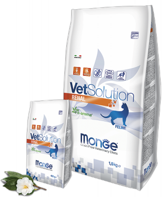 Monge Vet Solution Renal Cat, Монже ветеринарный корм при почечной недостаточности для взрослых кошек, уп. 1,5
