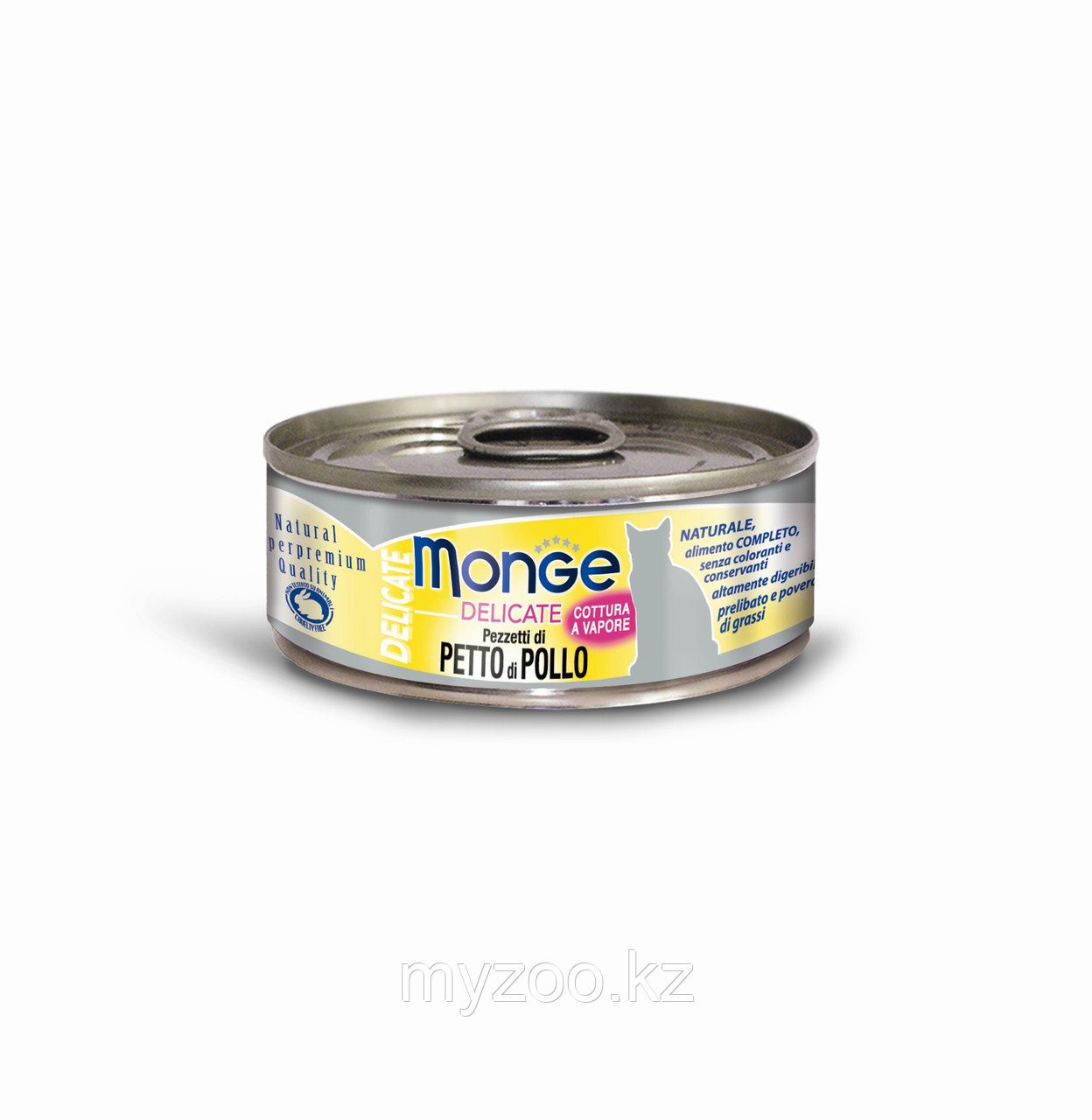 Monge Cat Delicate, Монже Деликэйт, 80 гр Кусочки для кошек с курицей