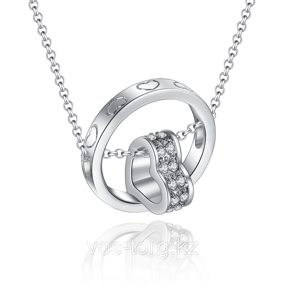 Кулон на цепочке "Ring Heart silver"