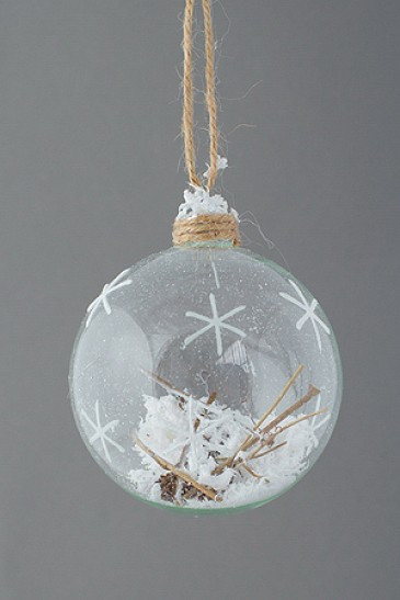 Новогодняя елочная игрушка шар "Метель"