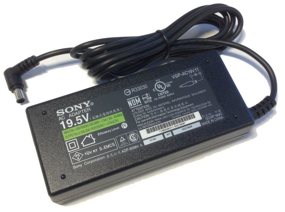 Оригинальный Блок питания для ноутбука Sony Vaio VGP-AC19V38 19.5V 3.9A 75W 6.5х4.4mm