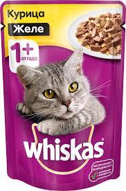 Вискас желе с курицей 1*75 гр |Влажный корм для кошек Whiskas|