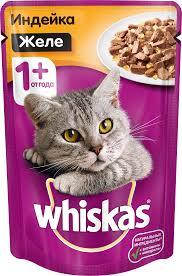 Вискас желе индейка 1*75гр
|Влажный корм для кошек Whiskas|
