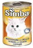 SIMBA CANS, Симба кусочки с курицей для кошек, банка 415гр.