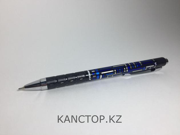 Ручка шариковая автомат UNI-MAX ELECTRA Синяя, фото 2