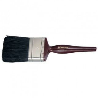 Кисть плоская "Декор" натуральная черная щетина, деревянная ручка 1" 25 мм/ MATRIX