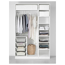 Гардероб ПАКС Форсанд белый 150x60x236 см ИКЕА, IKEA, фото 3