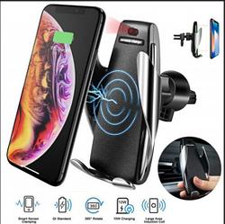 Беспроводная зарядка+держатель  для телефонов в автомобиле(Penguin Smart Sensor) S5