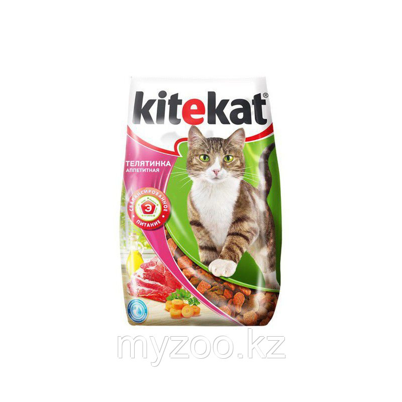 Kitekat Телятинка Аппетитная для взрослых кошек ,350 гр - фото 1 - id-p70206580