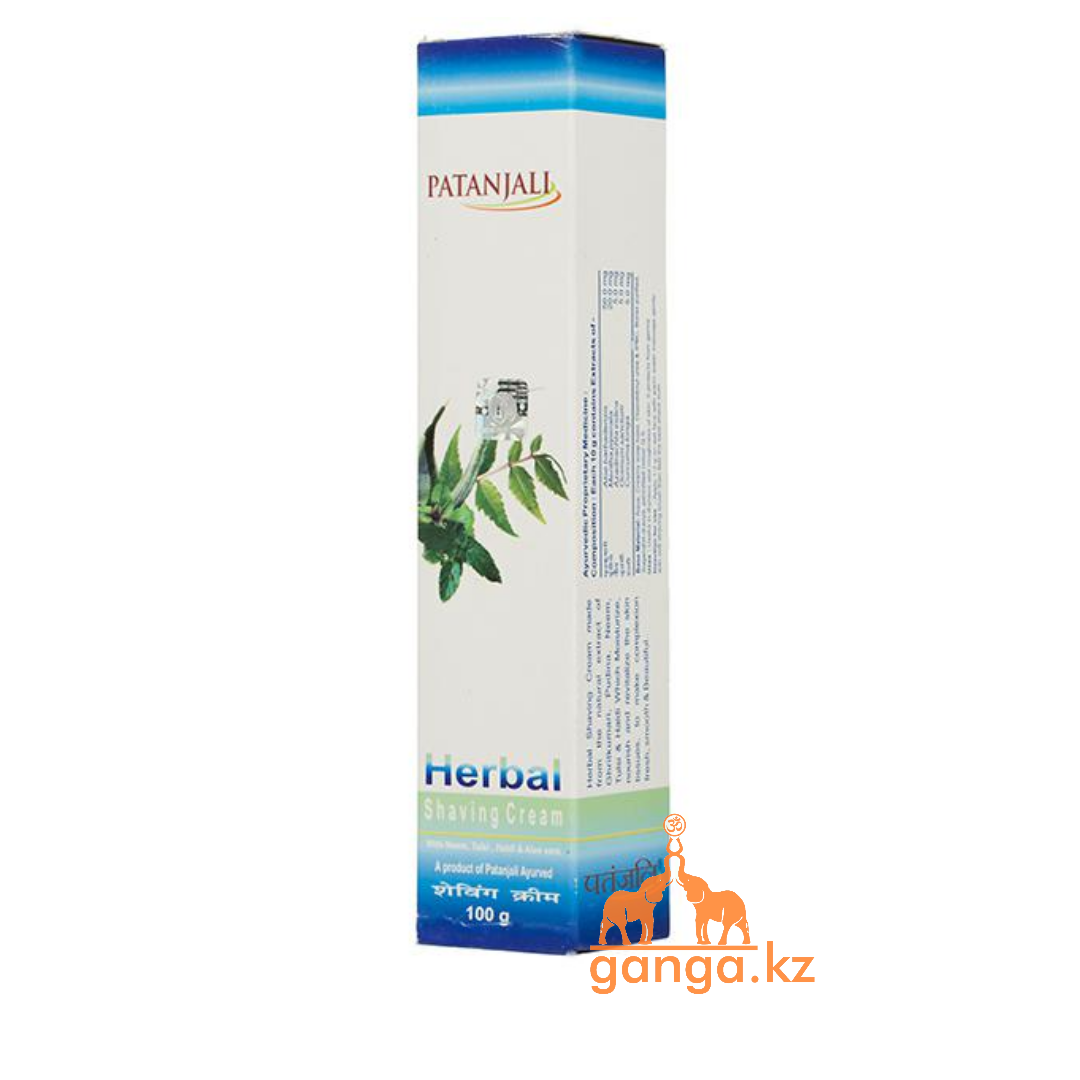 Натуральный крем для бритья (Shaving cream PATANJALI), 100 г.