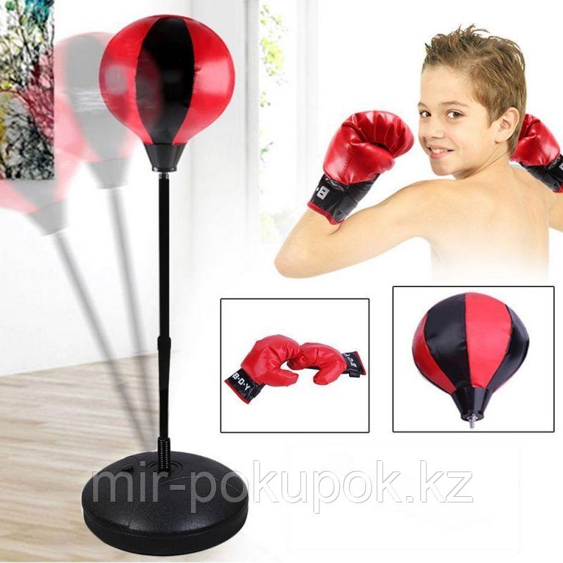 Боксерская груша детская напольная + перчатки Boxing Punching Ball