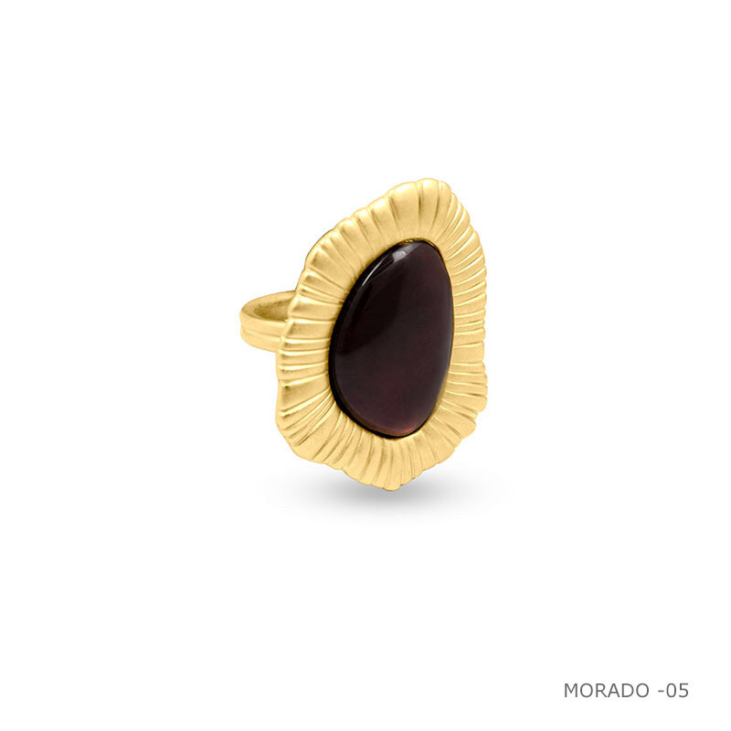 Кольцо / Botanic ( ORO 538- винный )размер 17,5