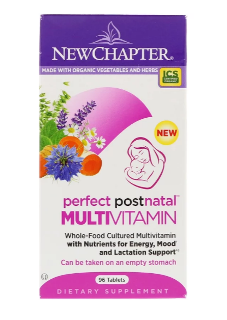 New Chapter, Perfect Postnatal, мультивитамины из цельных продуктов, 96 вегетарианских таблеток - фото 3 - id-p70215458
