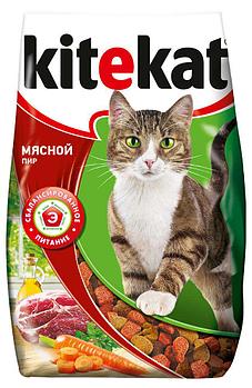Kitekat Мясной Пир для взрослых кошек, 1.9 кг