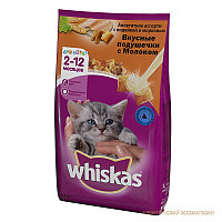 Сухой корм Whiskas Вискас для котят подушечки с молодой индейкой и морковью 1.9 кг