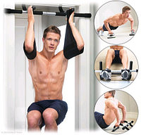 Тренажер-турник в дверной проем «Iron Gym II» + поддерживающие ремни SS-0676 Тренажер-турник в дверной проем «Iron Gym II» + поддерживающие ремни
