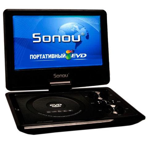 Портативный DVD-плеер Sonou 10,8 дюймов на аккумуляторной батарее