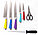 Набор стальных цветных ножей "Vicalina", фото 2