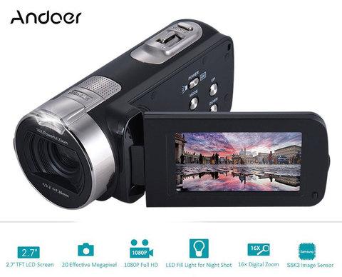 Цифровая видеокамера Andoer HDV-312P [FullHD, 20Mpix, 2.7inch] - фото 2 - id-p70216284
