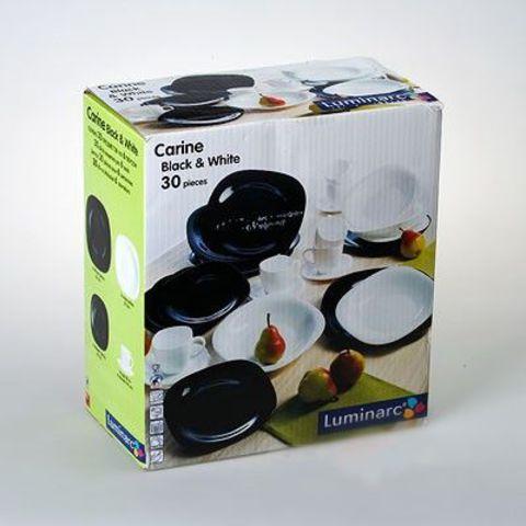 Сервиз столовый Luminarc Carine Black&White D2382 - фото 2 - id-p70216316