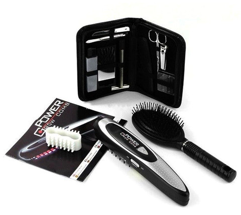 Дорожный набор для ухода за волосами с лазерной расческой Power Grow Comb - фото 1 - id-p70216788