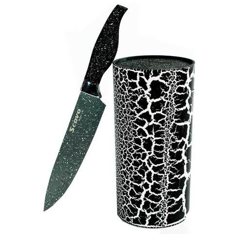 Подставка для ножей с наполнителем из волокна универсальная Granite Knife Holder (Черный) - фото 2 - id-p70217021