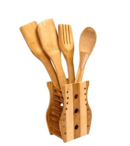 Набор деревянных кухонных аксессуаров [5 предметов] - фото 3 - id-p70217049