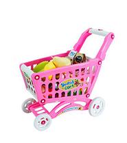 Игрушечная продуктовая тележка Shopping Cart BOHUI {83 предмета} (Розовый)
