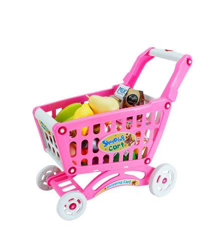 Игрушечная продуктовая тележка Shopping Cart BOHUI {83 предмета} (Голубой) - фото 2 - id-p70217105
