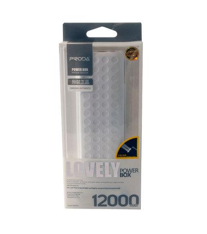 Аккумулятор для зарядки USB-устройств PRODA PowerBank 12000mAh - фото 1 - id-p70217134