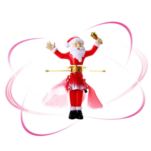 Новогодняя игрушка летающая Magic Santa Claus с пультом управления - фото 1 - id-p70217227