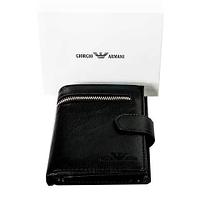 Бумажник двойного сложения мужской GIORGIO ARMANI A20803-3 (A03, черный)