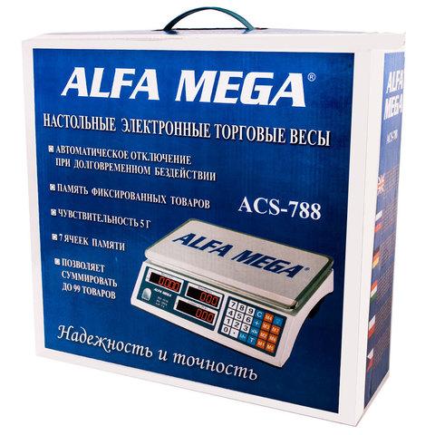 Весы настольные торговые электронные ALFA MEGA ACS-788